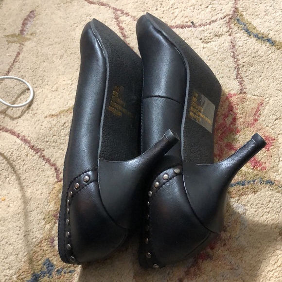 Carlos Borello Sonic Women's black leather heeled Shoe Size 10 NWOT - Picture 7 of 10